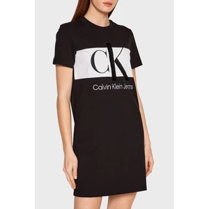 Calvin Klein Pamuklu Regular Fit Bisiklet Yaka Mini Elbise Bayan Elbise J20J218862 Beh