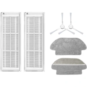 xiaomi Mop Pro STYJ02YM (Beyaz) Uyumlu Yedek Hepa Filtre Yan Fırça Mop-6 Parça