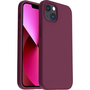 Bilişim Akademi Apple iPhone 13 Kılıf Lansman Içi Kadife Silikon Kapak Kılıf