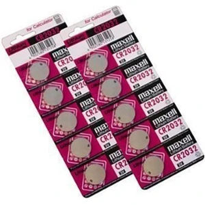 2 x Maxell CR2032 2032 Düğme Pil Toplam 10 Adet