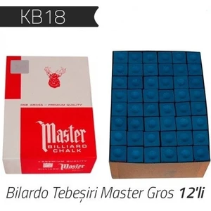 Bilardo Tebeşiri Master Gros Tebeşir 12'li