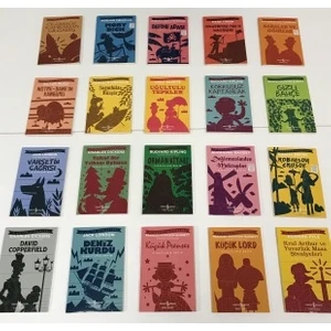 Çocuk Klasikleri Serisi Set 44: Uğultulu Tepeler  - Tuhaf Bir Yılbaşı Öyküsü - Değirmenden Mektuplar - Deniz Kurdu - 20'li