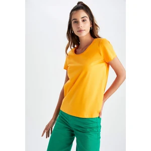 Regular Fit Bisiklet Yaka Kısa Kollu %100 Pamuk Tişört K1508AZ22SM