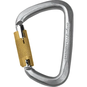 Singing Rock D Steel Connector Trıple Lock Otomatik Kilitli Çelik Karabina Zinc-Plated
