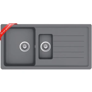 Ukınox Valente D-150 L Gri Granit Eviye