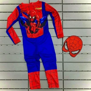Marvel Spider-Man Erkek Çocuk Marvel Spider-Man Kostümü Yeni Örümcek Adam Kostüm Maskeli