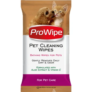 Prowipe Pet Wipes Evcil Hayvanlar Için Temizlik Mendilleri 3X40 (120 Adet)