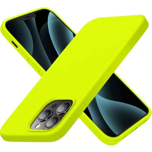 Bilişim Akademi iPhone 13 Pro Kılıf Lansman Içi Kadife Silikon Kapak Kılıf
