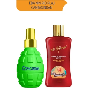 Eda Taşpınar Copacabana Bronzing Bomb & Bronzluk Koruyucu Losyon (200 ml X 2 Çeşit)