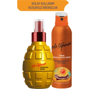 Eda Taşpınar Bronzing Bomb & Yoğun Bronzlaştırıcı Sprey SPF 0 (200 ml X 2 Çeşit)