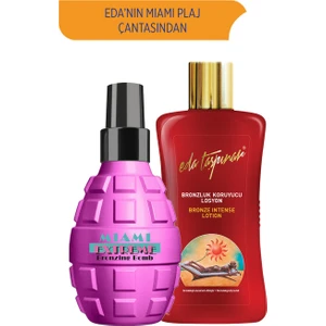 Eda Taşpınar Miami Extreme Bronzing Bomb & Bronzluk Koruyucu Losyon (200 Ml X 2 Çeşit)