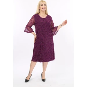 Ispanyol Kol Büyük Beden Abiye Elbise 38A-2084