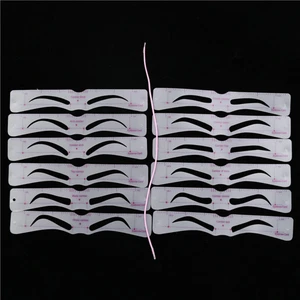 Beauty Box Kolay Kaş Şekillendirici Şablon Kart Kalıp Kolay Kaş Çizim Eyebrow Stencil Kaş Seti