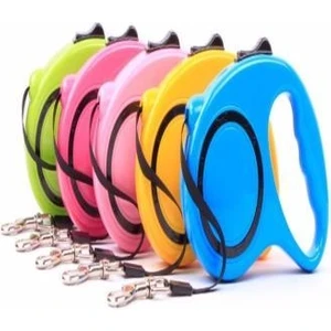 Makaralı Otomatik Köpek Tasması 5 Metre (4 Renk)