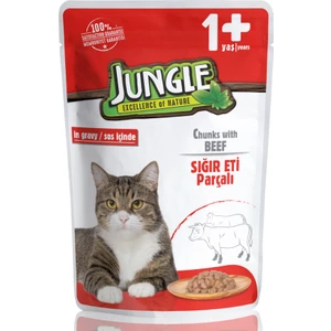 Pouch Kedi Biftekli 24 Adet Jelli Yaş Mama 100 gr