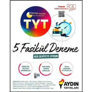 Aydın Yayınları TYT Fasikül Denemeleri 5 Deneme