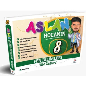 Dizgi Kitap Aslan Hocanın Fen Bilimleri 8.sınıf Ders Notu