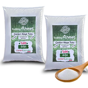 2 Adet 1 kg Kristal Kaya Tuzu