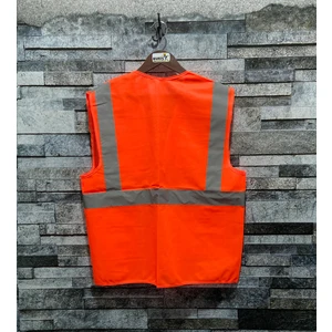 Mühendis Tipi Reflektörlü Ikaz Yeleği (Turuncu)