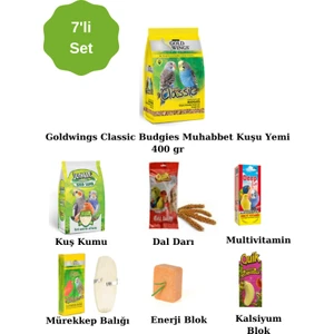 Goldwings Classic Budgies Muhabbet Kuşu Yem Set
