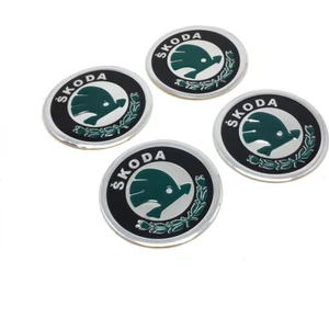 Skoda Jant Göbeği Alüminyum Sticker Yapıştırma 60MM 4'lü Set