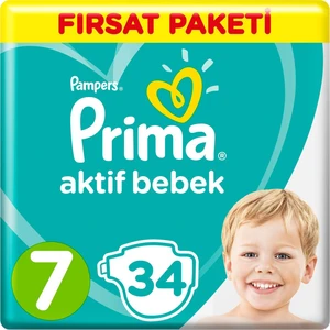 Bebek Bezi Aktif Bebek 7 Beden 34 Adet