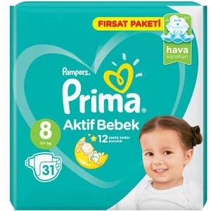 Bebek Bezi Aktif Bebek 8 Beden 31 Adet