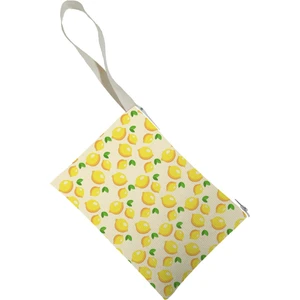 Unisex Limon Desenli Portföy Clutch Çanta