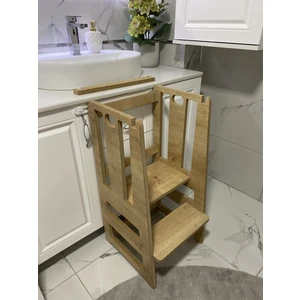 Çocuk Öğrenme Kulesi Ergonomik Tasarım ile 1-6 Yaş Arası Çocuklar için 70 kg Taşıma Kapasitesi