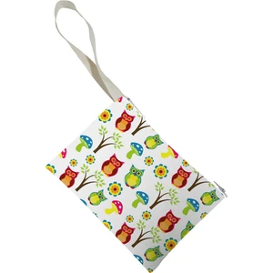 Unisex Baykuş Desenli Portföy Clutch Çanta