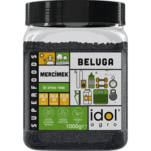 Idolagro Beluga Mercimek Superfoods Düşük Gi Glutensiz Antioksidan + Mineral Kaynağı 1000 gr
