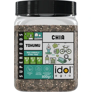 Idolagro Chia Tohumu Superfoods Glutensiz Keto Dostu Tam Protein+Yüksek Lif 800 gr