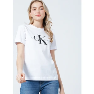 Calvin Klein Kadın Core Monologo Regular T-Shirt