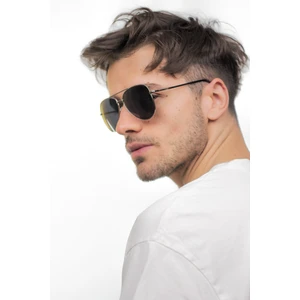 Damla Unisex Gümüş Siyah Güneş Gözlüğü Polarize