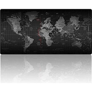 EKS Ticaret Dünya Haritası Desenli 90x40 xxl Mousepad (Büyük Boy World Map Gaming Mouse Pad)