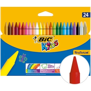 EKS Ticaret Bic Plastidecor 8297721 Silinebilir Pastel Boya 24'lü Paket