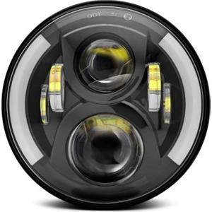 Kkmoon 12 V / 24 V Motosiklet LED Far Yuvarlak Retro Dönüş (Yurt Dışından)