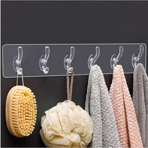 Carat Home 5'li 29*7 Şeffaf Güçlü Kendinden Yapışkanlı Kapı Duvar Askısı Ağır Yük Taşıma