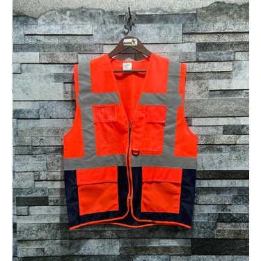 Vento Mühendis Tipi Reflektörlü Çift Renkli Ikaz Yeleği