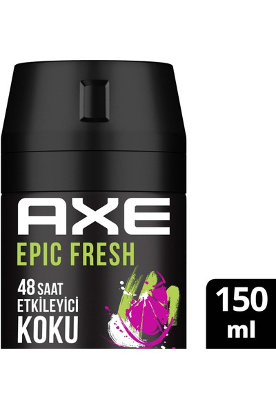 Axe Erkek Deodorant & Bodyspray Epic Fresh 48 Saat Etkileyici Koku 150 ml
