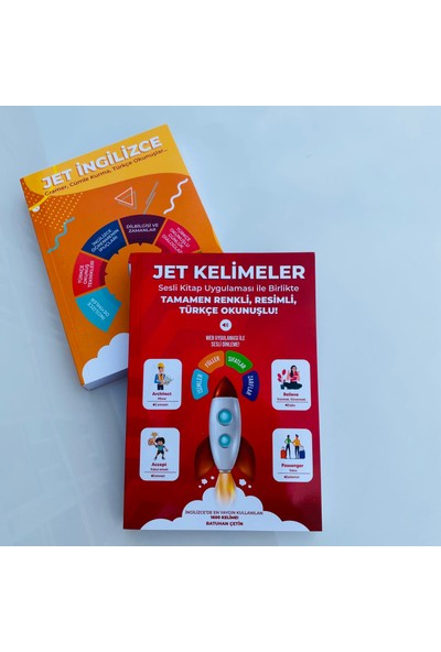 Jet Ingilizce Eğitim Seti - Sesli Kitap ( Mobil Uygulama ve Kitaplar ) Batuhan Çetin