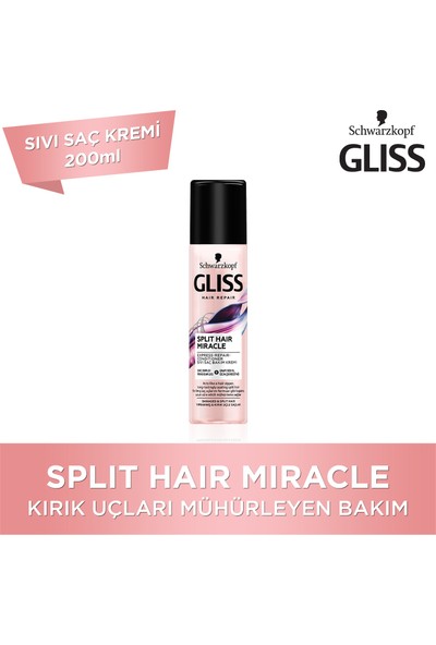 Gliss Schwarzkopf Glıss Splıt Hair Mıracle Sıvı Saç Kremi 200 ml