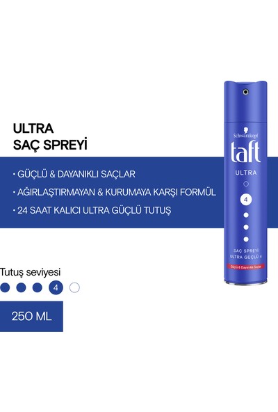 Taft Sprey Ultra Güçlü 250 ml
