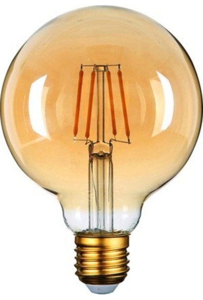 Aral LED G95 4 Watt Rustik Dekoratif LED Ampul
