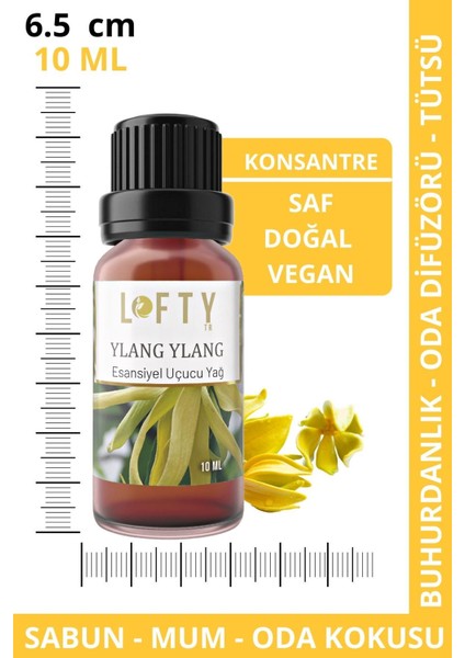 Ylang Ylang Uçucu Yağ Buhurdanlık Esansı Oda Kokusu 10ML