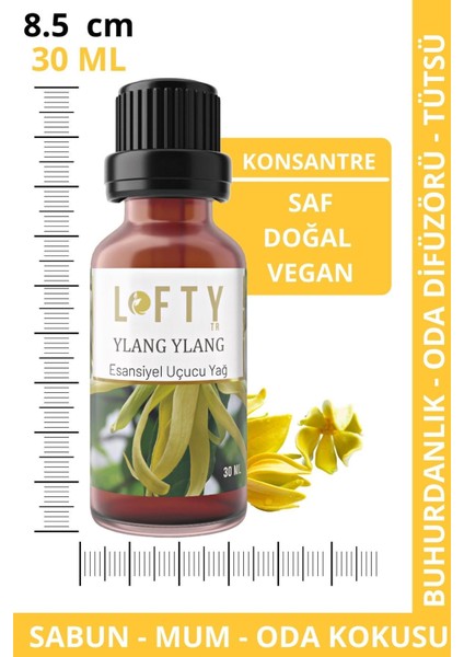 Ylang Ylang Uçucu Yağ Buhurdanlık Esansı Oda Kokusu 30ML