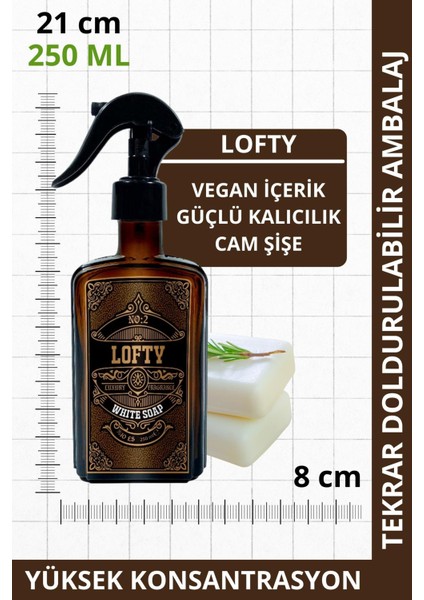 Beyaz Sabun Cam Şişe Oda ve Çamaşır Spreyi Vegan Içerik / Oda Parfümü / Oda Kokusu Lüx / White Soap