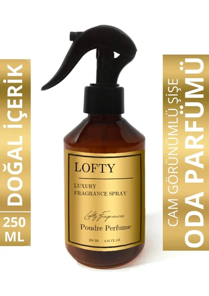 Pudra Oda ve Çamaşır Spreyi Oda Parfümü, Oda Kokusu, Koku Giderici Poudre Perfume 250ML