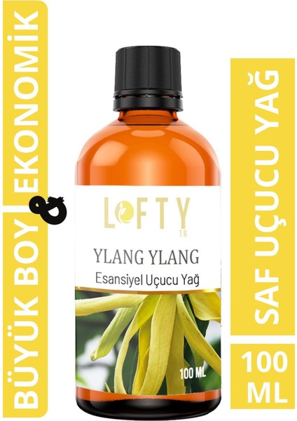 Ylang Ylang Uçucu Yağ Buhurdanlık Esansı Oda Kokusu Uçucu Esansiyel Yağ Buhur Yağı 100ML