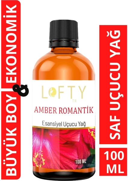 Amber Romantik Uçucu Yağ Buhurdanlık Esansı Oda Kokusu Uçucu Esansiyel Yağ Buhur Yağı 100ML